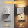 imageL LOHAS LED Motion Sensor Night Light 2Pack Motion Activated Night Light Motion Sensor and Dusk to Dawn Sensor Brightness Adjustable 5000K Daylight White Nightlight for Bathroom Hallway KitchenWhiteSoft White