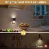imageL LOHAS LED Motion Sensor Night Light 2Pack Motion Activated Night Light Motion Sensor and Dusk to Dawn Sensor Brightness Adjustable 5000K Daylight White Nightlight for Bathroom Hallway KitchenDaylight White