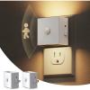 imageL LOHAS LED Motion Sensor Night Light 2Pack Motion Activated Night Light Motion Sensor and Dusk to Dawn Sensor Brightness Adjustable 5000K Daylight White Nightlight for Bathroom Hallway KitchenWhiteSoft White