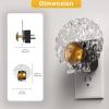 imageL LOHAS LED Night Light Night Lights Plug into Wall Shell Style Glass Nightlight Rotating Dimmable Nightlights Plug in with Light Sensor Soft White Nightlights for Hallway Bedroom Bathroom 2 PackSoft White