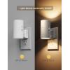 imageL LOHAS LED Night Light Plug in Night Lights Plug into Wall Dusk to Dawn Sensor Adjustable Brightness Soft White Nightlight 3000K 100LM Dimmable Nightlights for Hallway Bedroom Stairway 1 PackSoft White