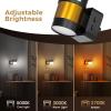 imageL LOHAS LED Night Light Plug in Night Lights Plug into Wall Dusk to Dawn Sensor Adjustable Brightness Soft White Nightlight 3000K 100LM Dimmable Nightlights for Hallway Bedroom Stairway 1 Pack3CCTBlack  Gold Shade