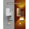 imageL LOHAS LED Night Light Plug in Night Lights Plug into Wall Dusk to Dawn Sensor Adjustable Brightness Soft White Nightlight 3000K 100LM Dimmable Nightlights for Hallway Bedroom Stairway 1 PackAmber