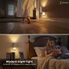 imageL LOHAS LED Night Light Plug in Night Lights Plug into Wall Dusk to Dawn Sensor Adjustable Brightness Soft White Nightlight 3000K 100LM Dimmable Nightlights for Hallway Bedroom Stairway 1 PackSoft WhiteGray Shade