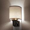 imageL LOHAS LED Night Lights Plug into Wall Plug in Night Light Dimmable Soft Warm Nightlight with Light Sensor Rotatable Base Vintage Linen Fabric Nightlights Plug in Wall for Bathroom Kitchen 1PackNatural5000K