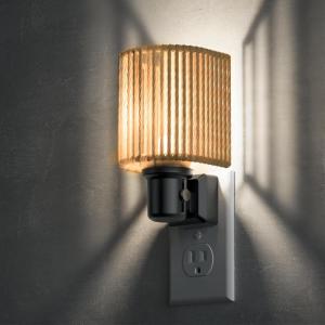 imageL LOHAS LED Night Lights Plug into Wall Plug in Night Light Dimmable Soft Warm Nightlight with Light Sensor Rotatable Base Vintage Linen Fabric Nightlights Plug in Wall for Bathroom Kitchen 1PackBohemian5000K