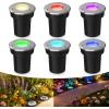 imageLOHAS RGB Low Voltage Landscape Lighting Dusk to Dawn Outdoor Lighting LED 12V Outdoor Inground Lights with Connectors Color Changing Pathway Lights for Garden Yard Patio IP65 Waterproof 6 Pack