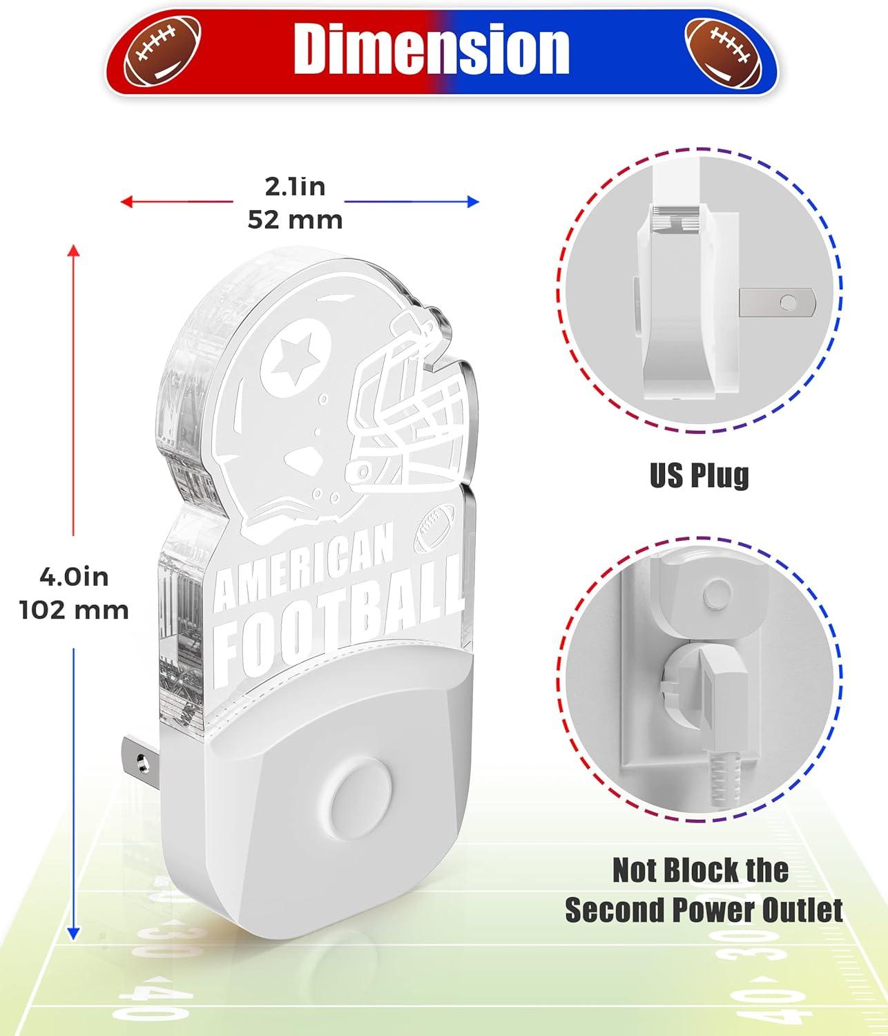 imageL LOHAS LED Dinosaur Night Light with Dusk to Dawn Sensor Dinosaur Nightlight for Boys Stegosaurus LED Night Light Plug in RGB  Soft White 3 Modes for Nursery Kids Gifts Bedroom2 PackArt Deco