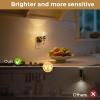imageL LOHAS LED Night Lights Plug into Wall 3000K Soft White LED Floral Night Lights with Dusk to Dawn Sensor 0100lm Adjustable Brightness for Hallway Bedroom Stairway
